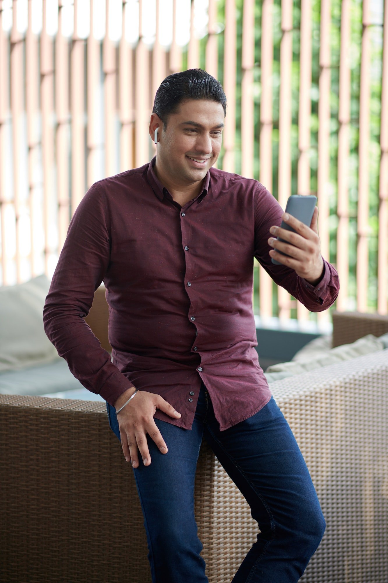 Positive Entrepreneur Making Video Call